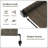 Outdoor Roller Shade  Fabric Blind Sesame 220GSM Roll Up Shade, Wand Operation Exterior Roller Shade Cloth for Patio Porch Gazebo, Spliced of Two-792954067-794831139