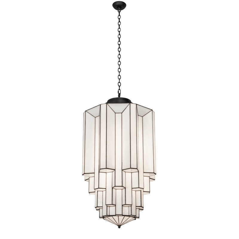 8 - Light Geometric Chandelier