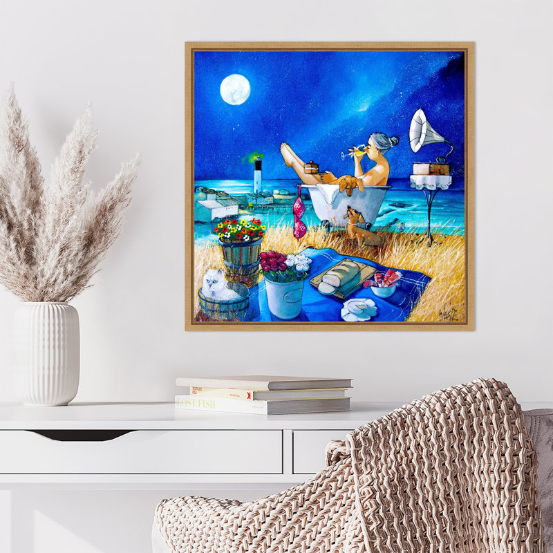 «Just Perfect at Vlees Bay» par Ronald West, reproduction d'art sur toile encadrée, H 22 po x l 22 po