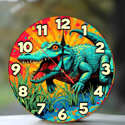 Horloge murale dinosaure