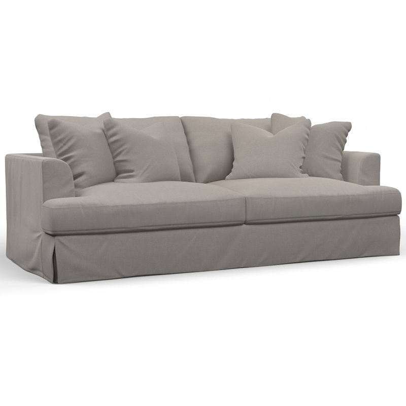 Mcneese 93'' Sofa, Slate Polyester Blend