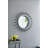 Evelyn Round Wall Mirror - D31x5" - Black