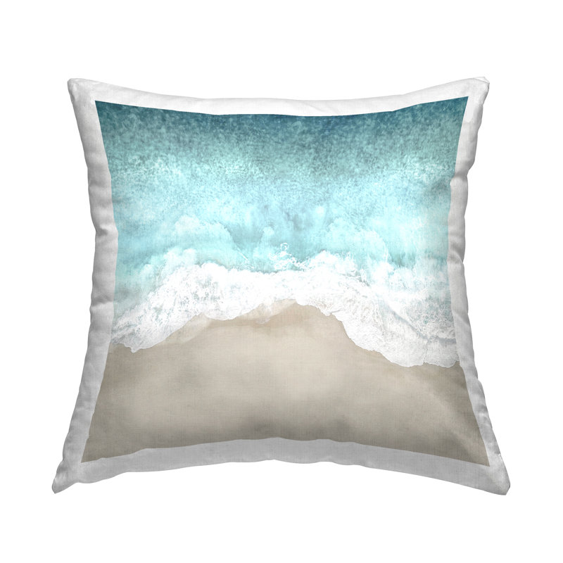 Coussin Sea Waves Crashing Beach
