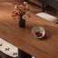 Ensemble de table de salle à manger rectangulaire de couleur noyer-1205543422-1205543416