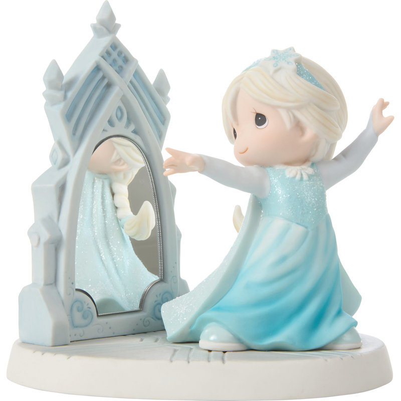 Precious Moments Disney Frozen Elsa Posing with Mirror Figurine 6.25 Inch