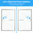 48'' W x 72'' H Frameless Shower Door Single Sliding Shower Door Tempered Glass Bathroom Shower Door-92618918