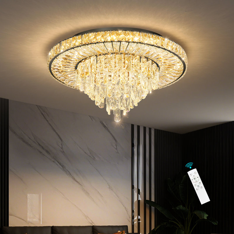Glam Chandelier Crystal, Matte Black