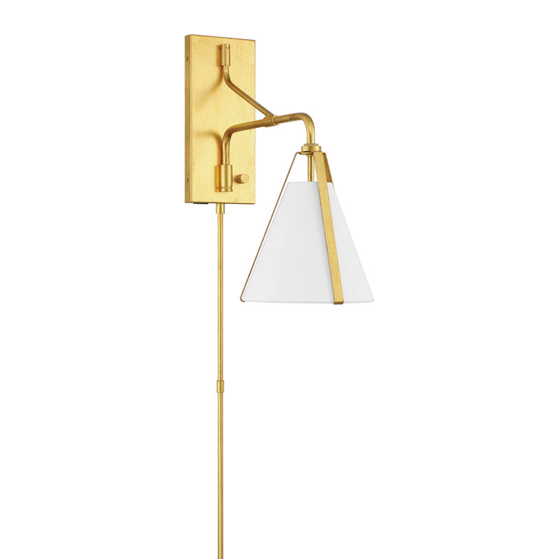 Bergen 1 Light Task Sconce, Gold