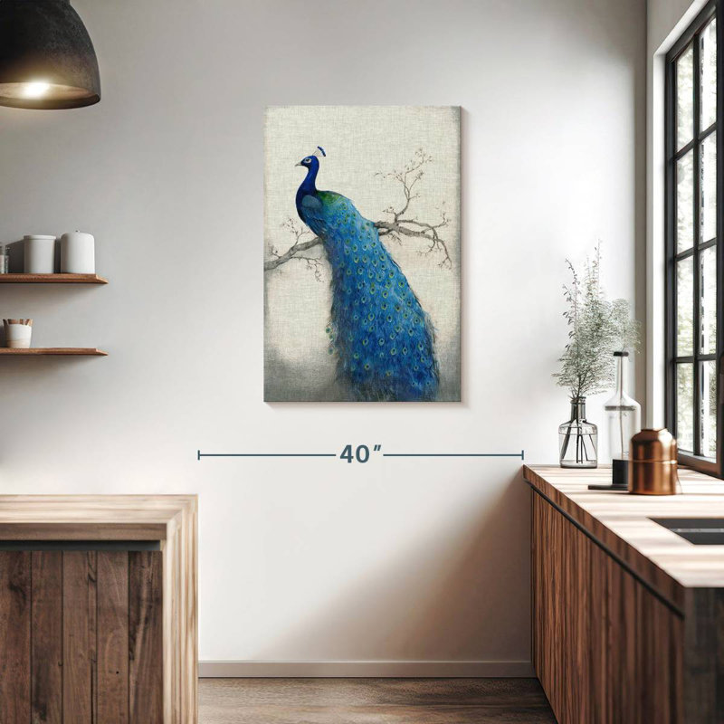 Brampt Peacock Blue II, 36" H x 24" W