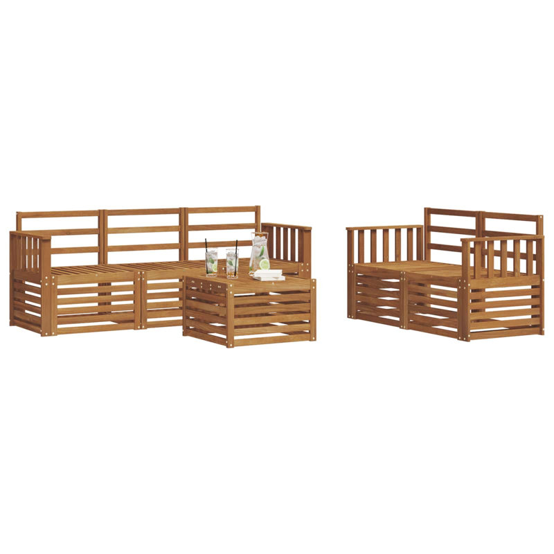 189.5cm Wide Patio Sectional Set