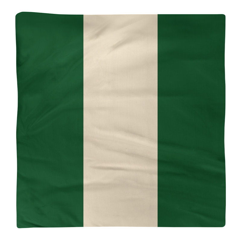 Milwaukee Striped Square Napkin, 22" W x 22" L, Good Land Green/Cream City Cream/Good Land Green, Polyester
