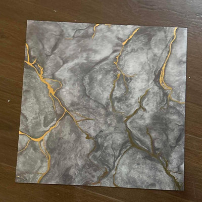 10Pcs Self-Adhesive Marble Pattern Wall Tile Stickers