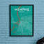 Memphis City Map - No Frame Print-1520971649