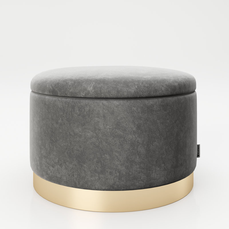 Manufactured Wood Accent Stool, Grey