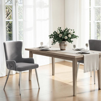 Dining Chairs Set Of Upholstered Armchairs