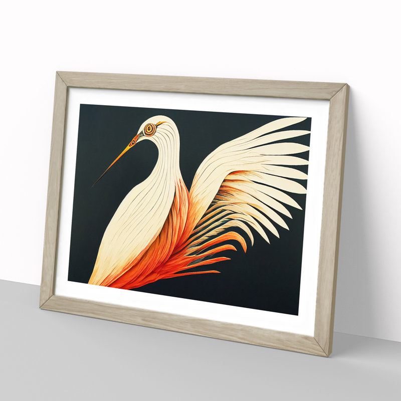 Boundless Bird - Single Picture Frame Print, Oak Framed, 46cm H x 64cm W x 2cm D