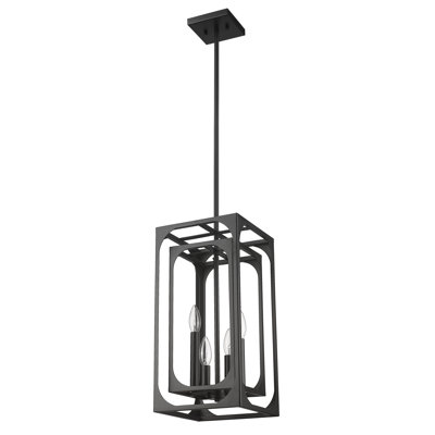 Lustre carré à 4 lumières