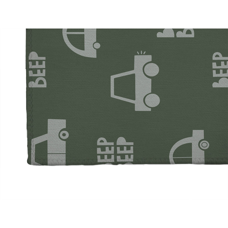 Beep Kids Play Mat, Rectangle 5' x 7', Chimichurri