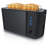4 Slice Long Slot Toaster, Double Wall Housing, With Warming Rack, 6 Browning Settings, Auto Bread Centring, Reheat Defrost Cancel Function, Remaining Time Display
