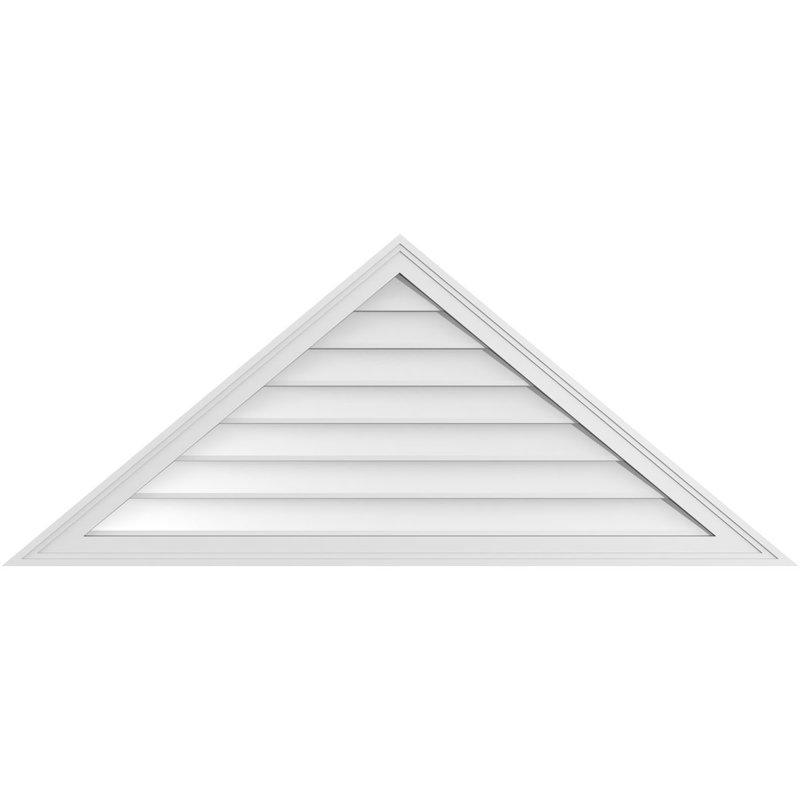 Ventilateur à pignon en uréthane non fonctionnel à fixation triangulaire brun clair 12/12, H 20 po x l 48 po x P 2 po