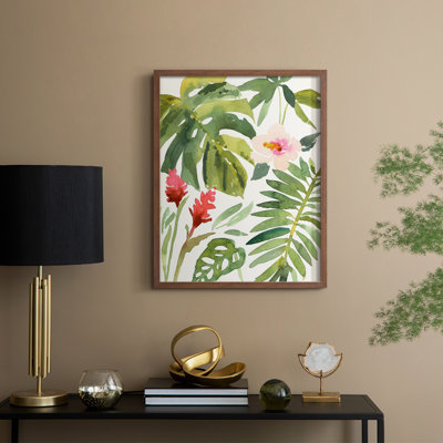 Tropical Farrago I Framed Print - Solid Wood