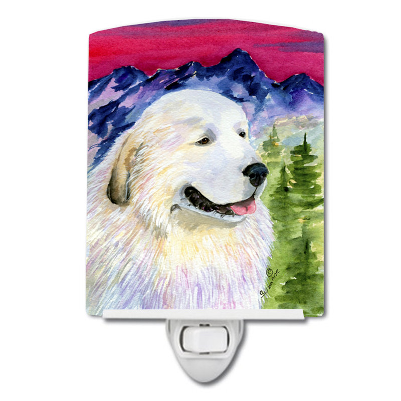 Éclairage de nuit en céramique great pyrenees