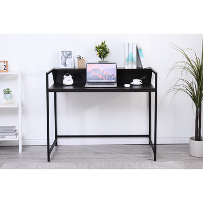 Black Entryway Console Table For Small Areas: Build, Ideal Living Room, Bedroom, And Hallway Metal & Wood - Narrow Modern Hallway, Office, Room