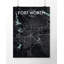Fort Worth City Map - Unframed Graphic Art Print on Paper-686649524-686649420