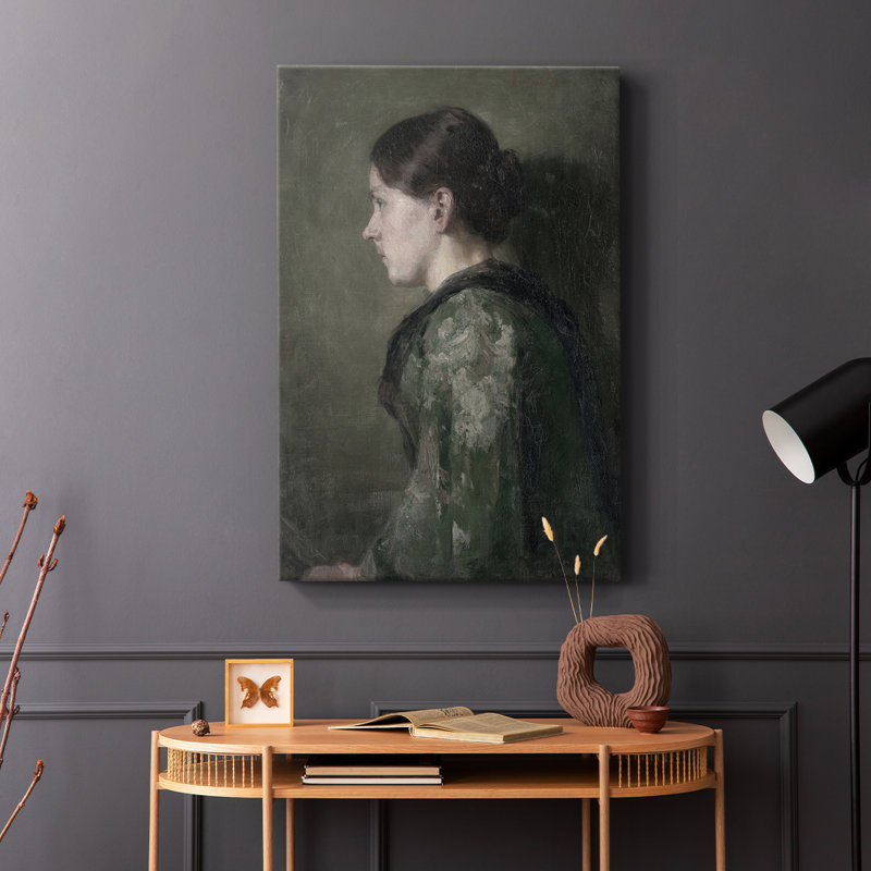 Reproduction de portrait rétro - galerie Cavas, H 48 po x l 32 po