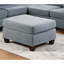 Salon modulaire gris avec coussins 6 pièces