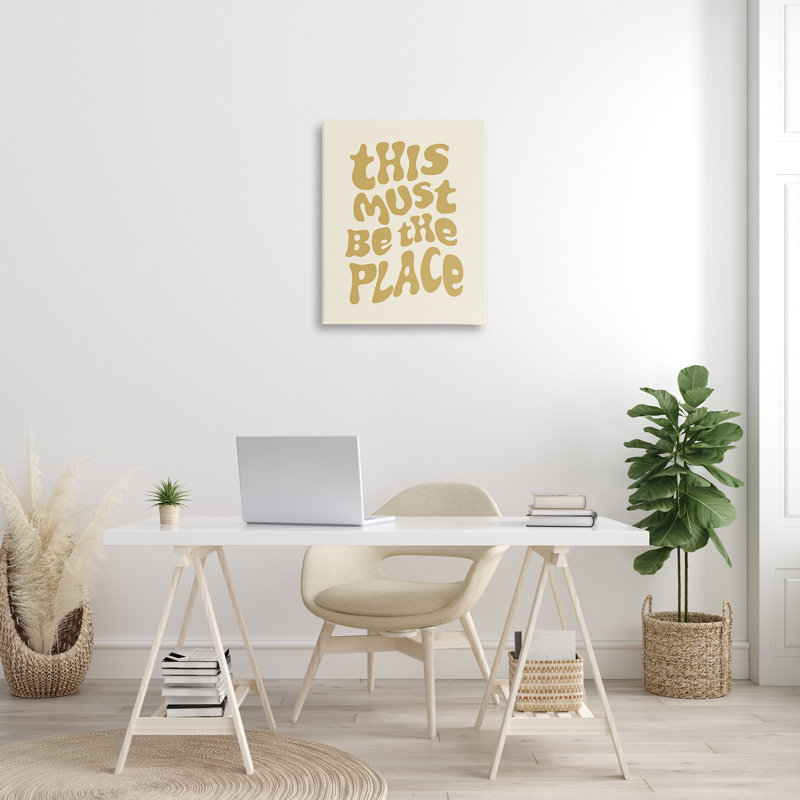 «Must Be The Place», art mural sur toile par Victoria Barnes, H 30 po x l 24 po