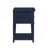 Carmona Midnight Blue 2-Drawer Tray Top Nightstand-889680975