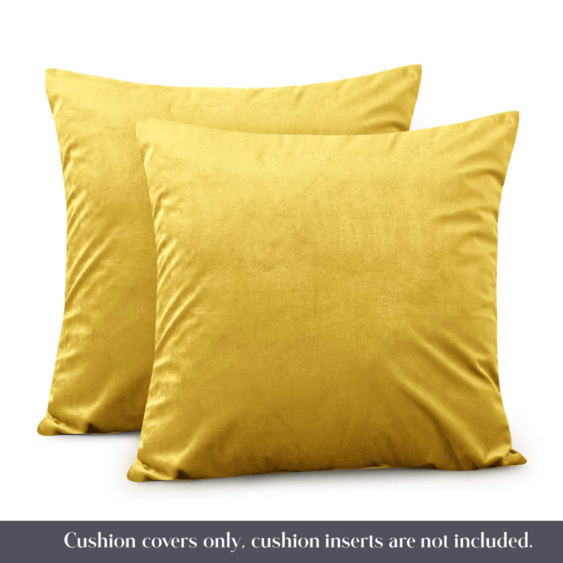 Balmers Square Cushion Cover, Ochre