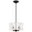 Twilight 4 Light 18in x 8.5in Pendant in White with Clear Optic Crystals-295348087-295347976