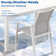 Calliana Patio Dining Set with Extendable Dining Table and Fully Assembled Stackable Chairs