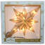 Décoration pour sommet de sapin étoile de Capiz Bethlehem 10 lumières 11,4 pouces Kurt Adler