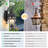 Black Dusk to Dawn Outdoor Wall Lights, Waterproof Outdoor Light Fixture with Seed Glass