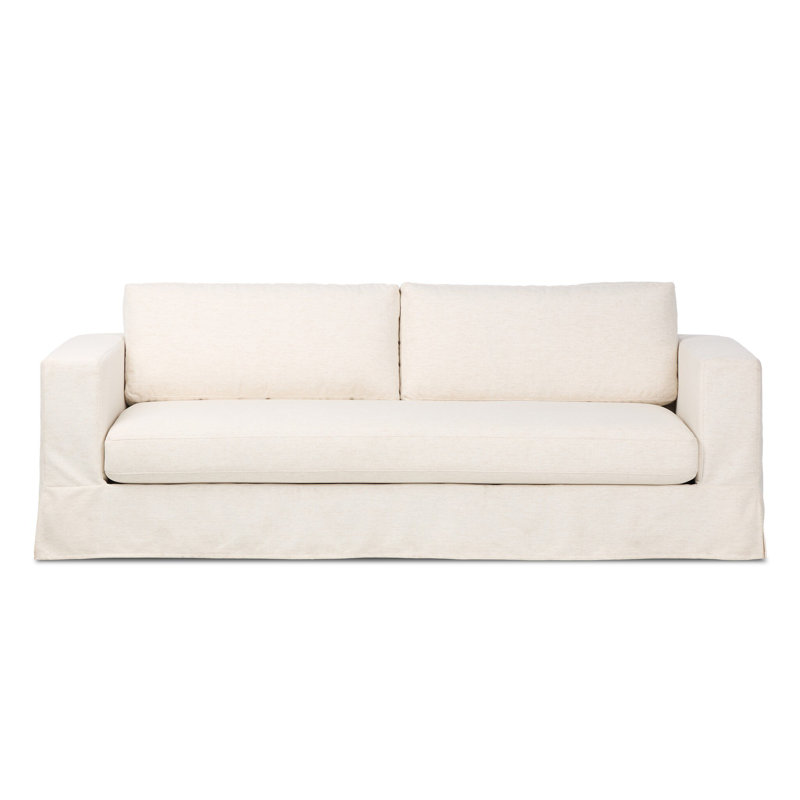 Tovana Sofa- 95"-Crypton Nomad Snow, Crypton Nomad Snow 92% Polyester/8% Flax/Linen