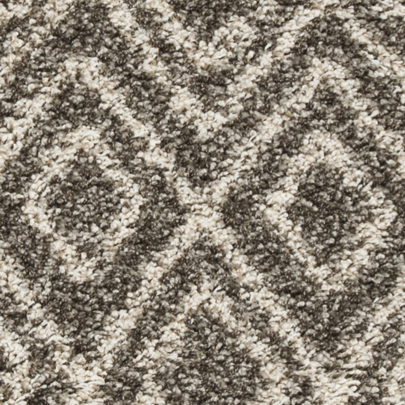 Tapis gris / ivoire Adessa, Rectangle 5 pi 1 po x 7 pi 6 po