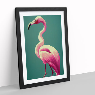 Dashing Flamingo - Single Picture Frame Print