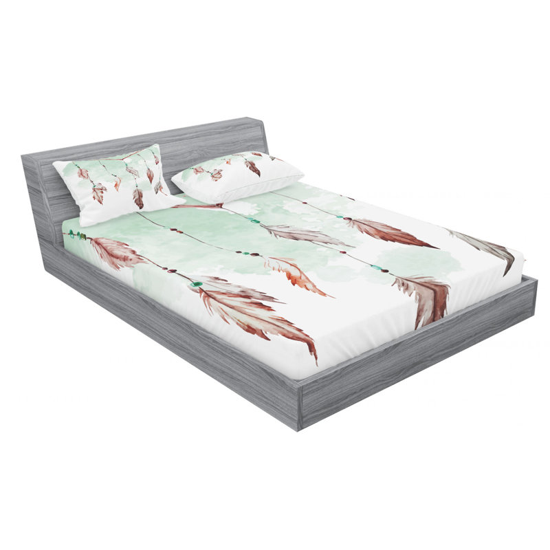 Microfiber Sheet Set, Queen Sheet Set with Fitted Sheet