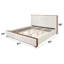 Grand lit tapissier avec capitonnage