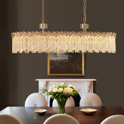 39.4'' Modern Dimmable Led Square / Rectangle Chandelier