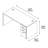 Series C Office Desk with 3 Drawer Mobile File Cabinet - Reversible-13779346-89999615