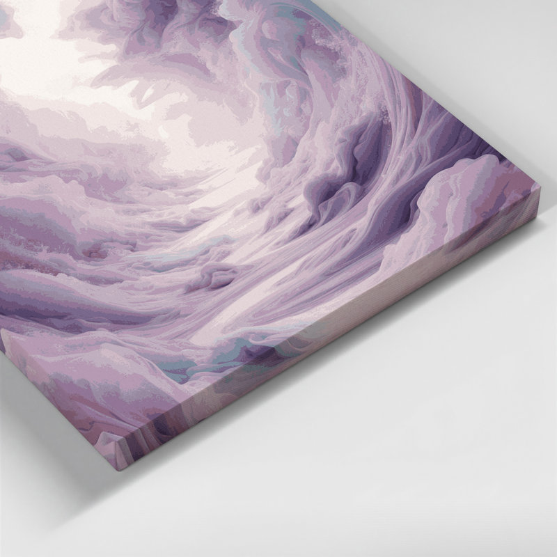 «Abstract Landscape 74», art mural sur toile beige, H 8 po x l 8 po
