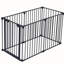 Portail en métal de 381 cm (150 po). Clôture de jardin à 6 panneaux pour maison, foyer, escalier, sapin de Noël. Ajustable et configurable. Barrière pour escalier et arbre.