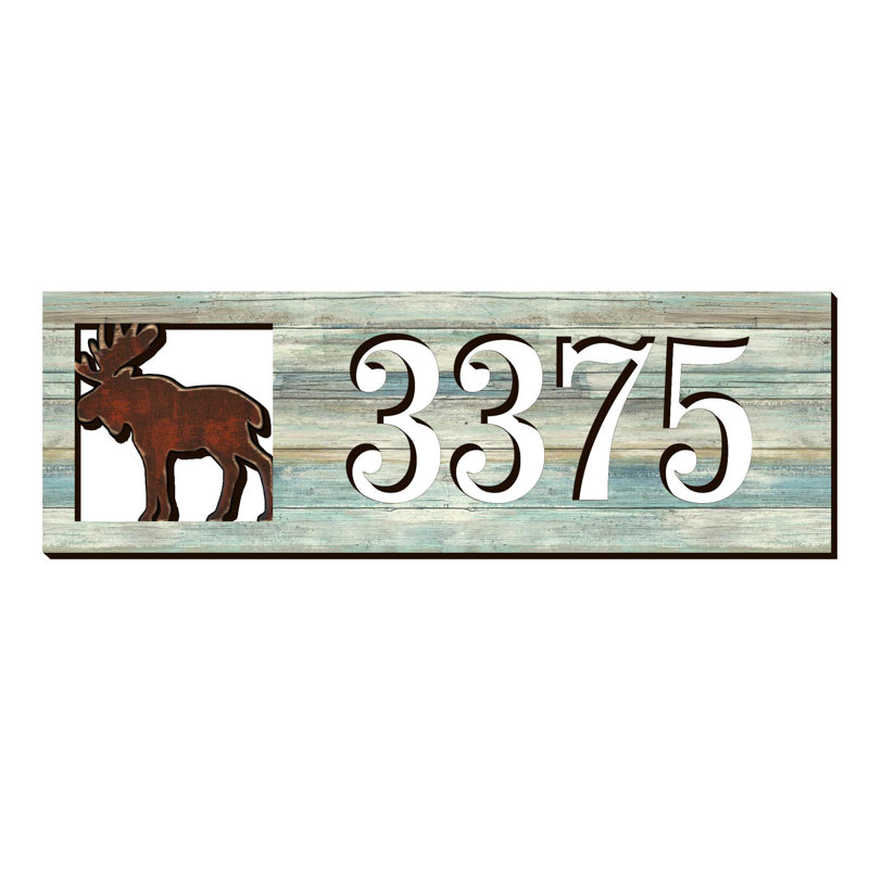 Plaque d'adresse sur 1 ligne Moose, Oui