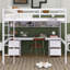 Lit mezzanine double avec tiroirs Jaquela Kids-943325447