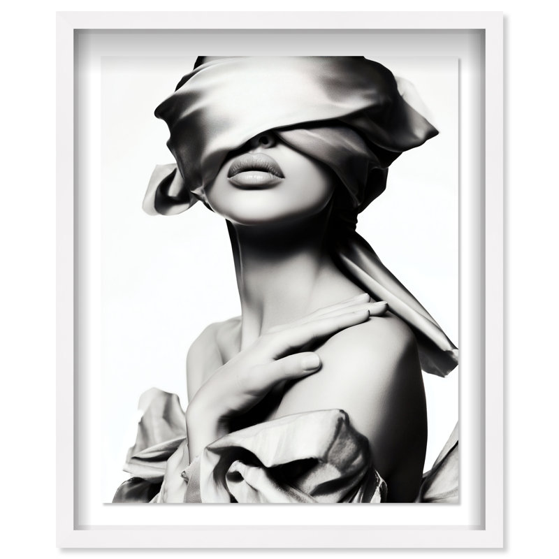 Blinded Grace I Framed Graphic Art, 46.5"H x 37.5"W, White Shadowbox
