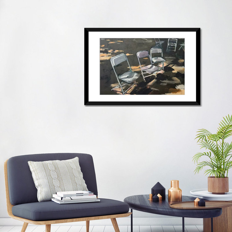 Après la fête - reproduction d'art mural - papier d'art encadré, 32" x 24", Framed Paper, Black